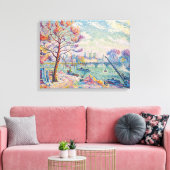 Le Pont des Arts Parijs | Paul Signac | Canvas Afdruk (Insitu (Woonkamer))
