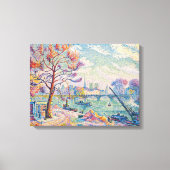 Le Pont des Arts Parijs | Paul Signac | Canvas Afdruk (Voorkant)