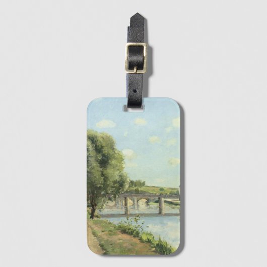 Le Pont du Chemin de Fer Camille Pissarro Bagagelabel (Voorkant (verticaal))