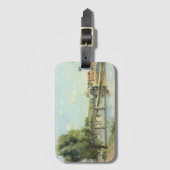 Le Pont du Chemin de Fer Camille Pissarro Bagagelabel (Voorkant (verticaal))