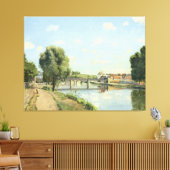Le Pont du Chemin de Fer Camille Pissarro Canvas Afdruk (Insitu (Woonkamer))