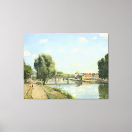 Le Pont du Chemin de Fer Camille Pissarro Canvas Afdruk