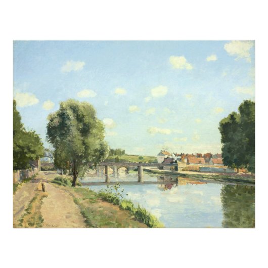 Le Pont du Chemin de Fer Camille Pissarro Foto Afdruk (Voorkant)
