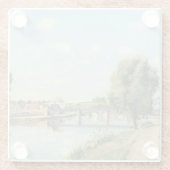 Le Pont du Chemin de Fer Camille Pissarro Glazen Onderzetter (Achterkant)