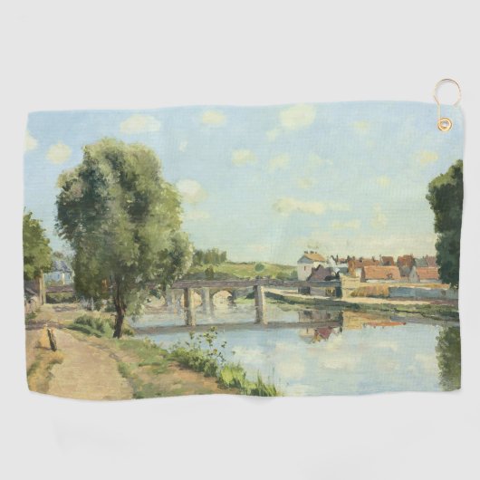 Le Pont du Chemin de Fer Camille Pissarro Golfhanddoek (Horizontaal)