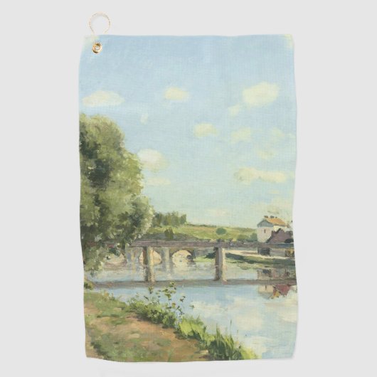 Le Pont du Chemin de Fer Camille Pissarro Golfhanddoek (Voorkant)