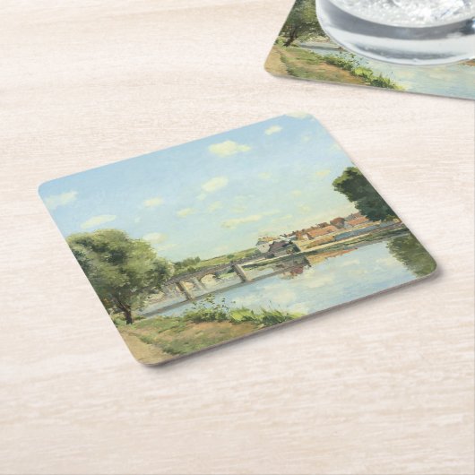 Le Pont du Chemin de Fer Camille Pissarro Kartonnen Onderzetters (Schuin)