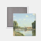 Le Pont du Chemin de Fer Camille Pissarro Magneet (Voorkant / Achterkant)