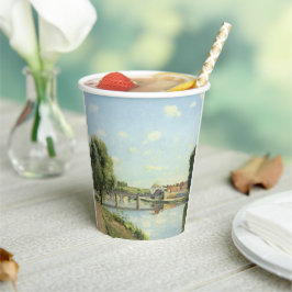 Le Pont du Chemin de Fer Camille Pissarro Papieren Bekers