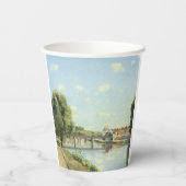 Le Pont du Chemin de Fer Camille Pissarro Papieren Bekers (Achterkant)