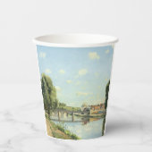 Le Pont du Chemin de Fer Camille Pissarro Papieren Bekers (Voorkant)