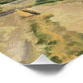 Le Pont du Chemin de Fer Camille Pissarro Perfect Poster (Hoek)