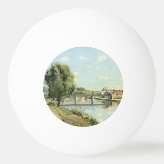 Le Pont du Chemin de Fer Camille Pissarro Pingpongbal (Voorkant)