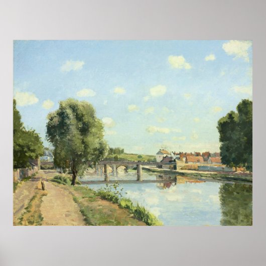 Le Pont du Chemin de Fer Camille Pissarro Poster (Voorkant)