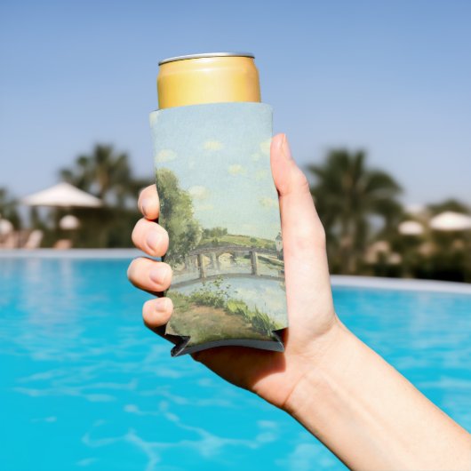 Le Pont du Chemin de Fer Camille Pissarro Seltzer Blikjeskoeler (Insitu Zwembad)