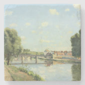 Le Pont du Chemin de Fer Camille Pissarro Stenen Onderzetter (Voorkant)
