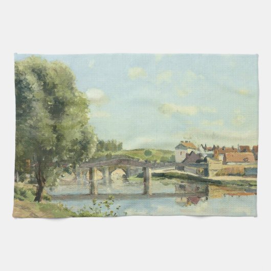 Le Pont du Chemin de Fer Camille Pissarro Theedoek (Horizontaal)