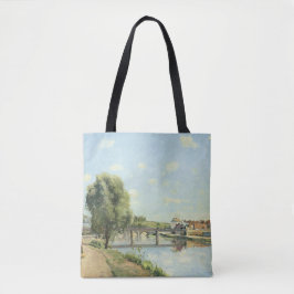 Le Pont du Chemin de Fer Camille Pissarro Tote Bag