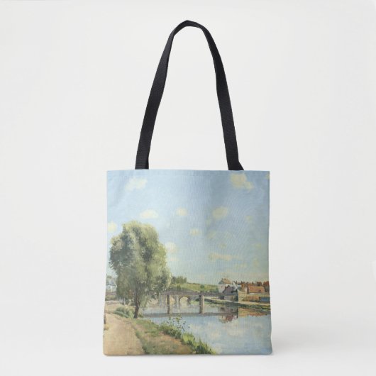 Le Pont du Chemin de Fer Camille Pissarro Tote Bag (Voorkant)
