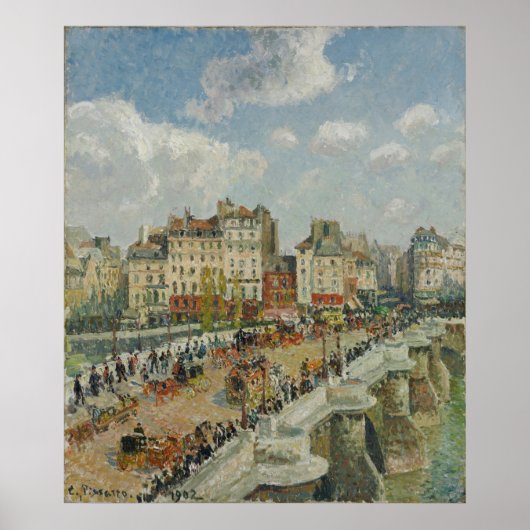 Le Pont-Neuf - Camille Pissarro - 1902 Poster (Voorkant)