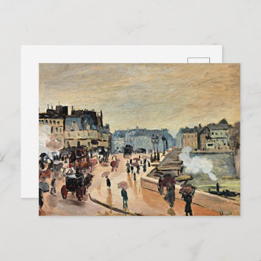 Le Pont Neuf door Claude Monet Briefkaart (Voorkant / Achterkant)