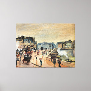 Le Pont Neuf door Claude Monet Canvas Afdruk