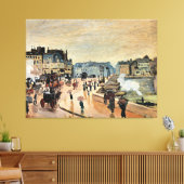 Le Pont Neuf door Claude Monet Canvas Afdruk (Insitu (Woonkamer))