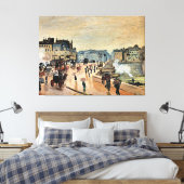 Le Pont Neuf door Claude Monet Canvas Afdruk (Insitu (Slaapkamer))