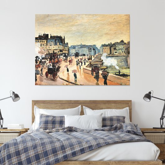 Le Pont Neuf door Claude Monet Canvas Afdruk (Insitu (Slaapkamer))