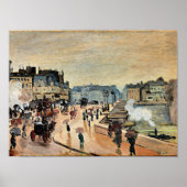 Le Pont Neuf door Claude Monet Poster (Voorkant)