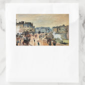 Le Pont Neuf door Claude Monet Rechthoekige Sticker (Tas)