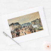 Le Pont Neuf door Claude Monet Rechthoekige Sticker (Envelop)