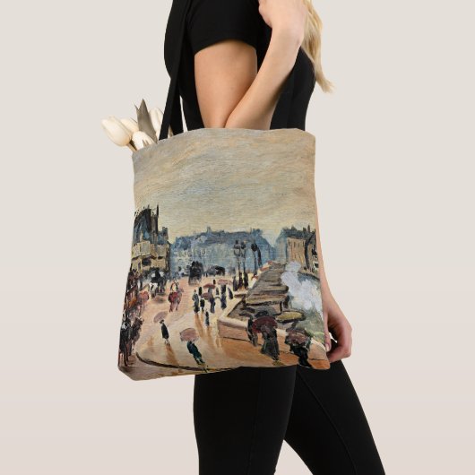 Le Pont Neuf door Claude Monet Tote Bag (Dichtbij)