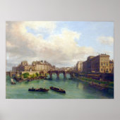 Le Pont-Neuf - Giuseppe Canella - 1832 Poster (Voorkant)