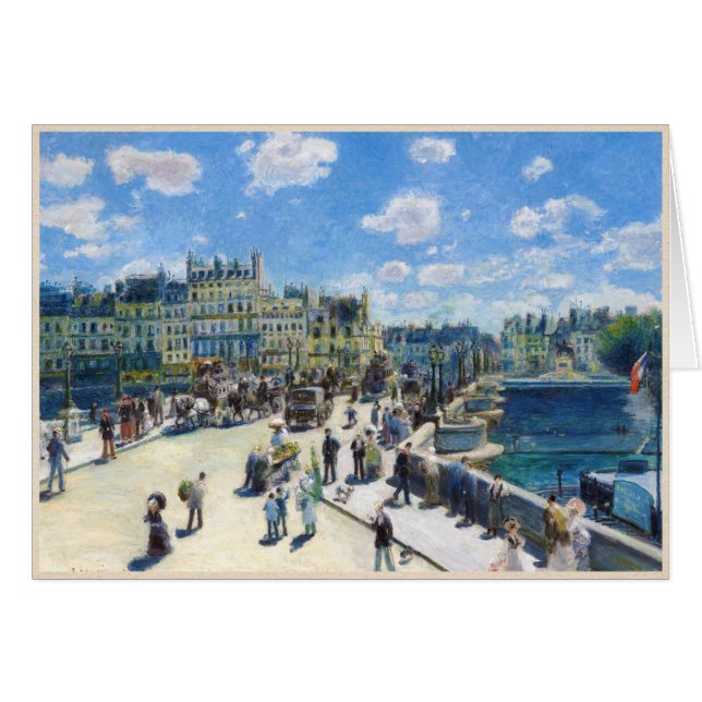 Le Pont-Neuf, Paris Pierre Auguste Renoir schilder (Voorkant Horizontaal)