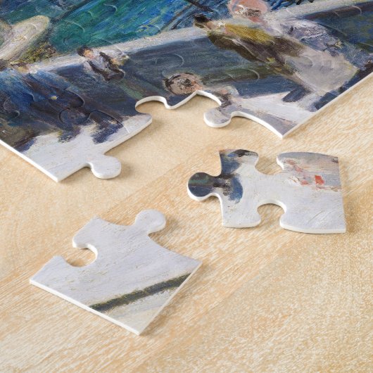 Le Pont-Neuf, Paris Pierre Auguste Renoir schilder Legpuzzel (Zijkant)
