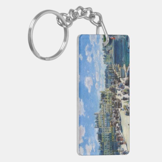 Le Pont-Neuf, Paris Pierre Auguste Renoir schilder Sleutelhanger (Voorkant Links)