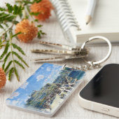 Le Pont-Neuf, Paris Pierre Auguste Renoir schilder Sleutelhanger (Voorkant Rechts)