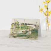 Le Pont sur l’Oise | Berthe Morisot Kaart (Gele Bloem)