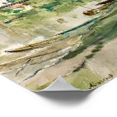 Le Pont sur l’Oise | Berthe Morisot Poster (Hoek)