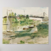 Le Pont sur l’Oise | Berthe Morisot Poster (Voorkant)