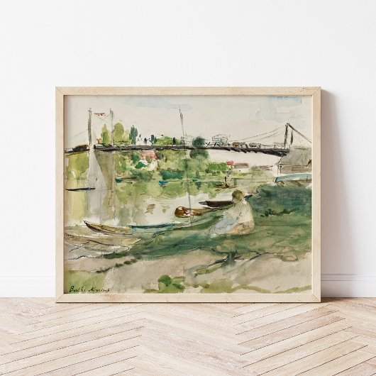 Le Pont sur l’Oise | Berthe Morisot Poster
