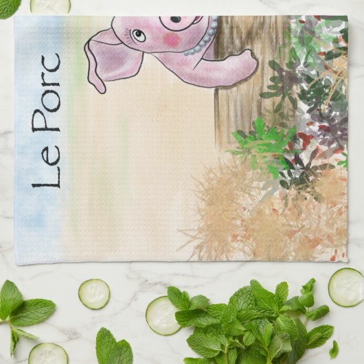 Le Porc Kitchen Towel Theedoek (Gevouwen)