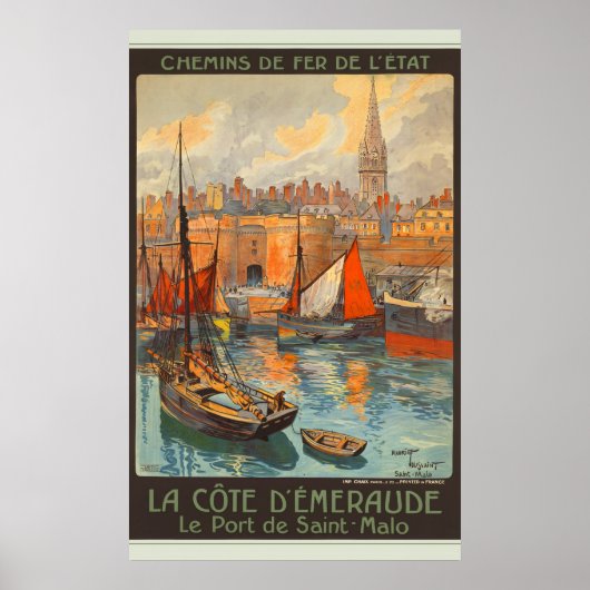 Le Port de Saint-Malo Poster (Voorkant)