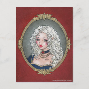 Le Portrait de La Vampiresse Gothic Briefkaart