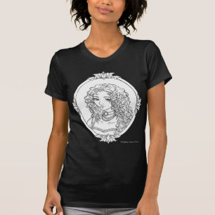 Le Portrait de La Vampiresse Sketch Gothic Shirt