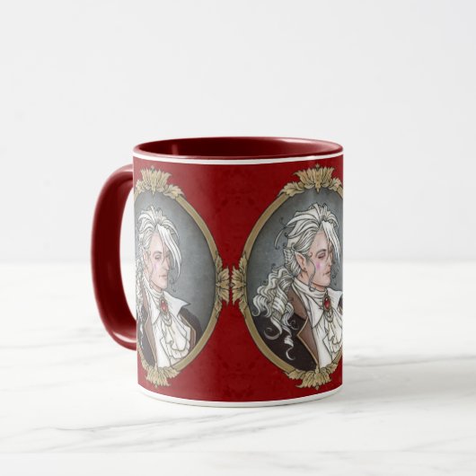 Le Portrait Du Vampire Gothic Mok (Voorkant links)