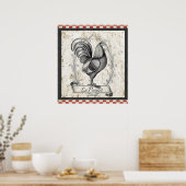 Le Poulet  Chicken Poster (Keuken)