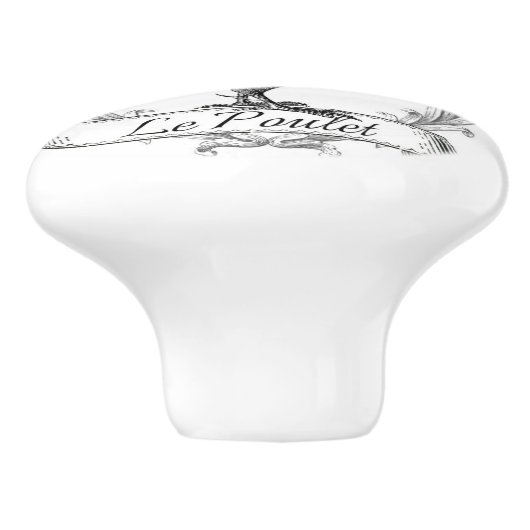 "Le Poulet" Keramische Knop (Zijkant)