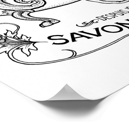 Le Poulpe Bath Soap Poster (Hoek)